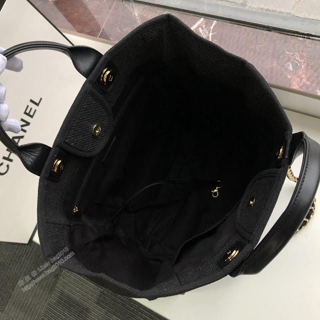 Chanel女包 66941 香奈兒經典款沙灘包 Chanel帆布購物袋  djc4037
